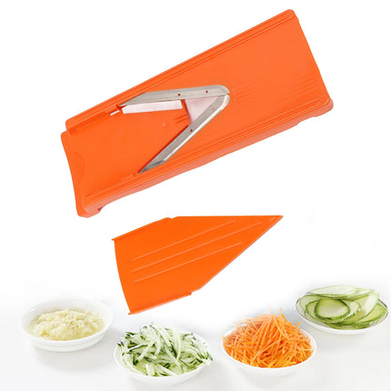 Manual V Blade Mandoline Slicer with Adjustable Thickness Stainless Steel Blade ABS Base for Safe Vegetable Cooking Tool Cutting