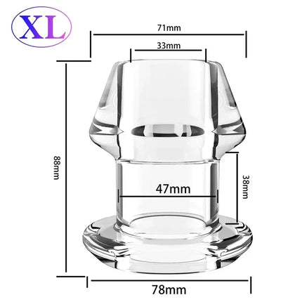 Anal Plug Dilator Hollow Butt Plugs Tunnel Cleaning Expansion Masturbator Shower Enema Prostate Massager Intimate Goods