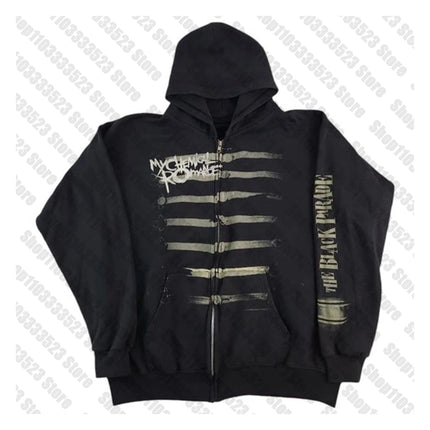 Winter Y2K Emo girls Streetwear Harajuku Gothic Graphic Print Oversized Sweatshirts Retro Punk Letter Hoodies Women Clothing 90s