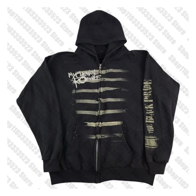 Winter Y2K Emo girls Streetwear Harajuku Gothic Graphic Print Oversized Sweatshirts Retro Punk Letter Hoodies Women Clothing 90s