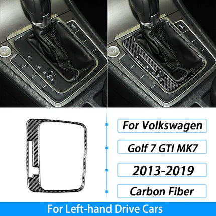 For Volkswagen Golf 7 GTI MK7 2013-2019 Carbon Fiber Gear Shift Air Outlet Window Lift Dashboard Suit Trim Car Interior Sticker