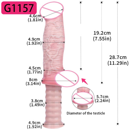 SXXY Soft Double Layer Dildo With Handle Silicone Skin Touch Handle Butt Plug Long Male Female Masturbator Sex Toys Sexshop