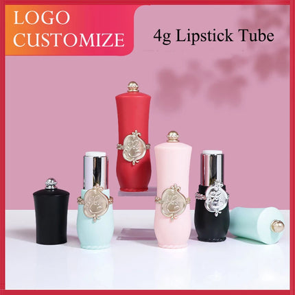 10/20/30/50/100pcs 4g Plastic Lipstick Tube Empty PP Lip Balm Container Vintage Lip Gloss DIY Tubes Cosmetic Packaging 2309201HS
