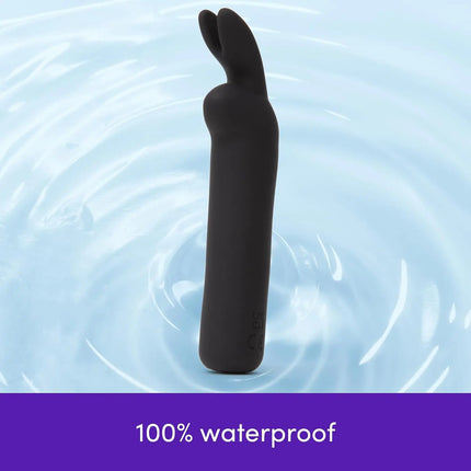 Torvani Store Lovehoney Happy Rabbit Bullet Vibrator for Women | Silicone Mini Vibrator Bullet Personal Massager Adult Toy | 12 Vibration Modes | Rachargeable Clitoral Stimulator | Adult Sex Toys for Couples |Black