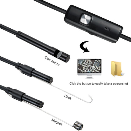 5.5MM Android Endoscope Camera 3 IN1 Micro USB Type C Borescope Mini Camera Waterproof LED Car Inspection For HUAWEI XIAOMI PC