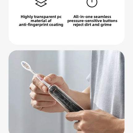 2026New Laifen Sweep Vibration Electric Toothbrush i2 Transparent Exploration Version Adult Couple Automatic Smart Birthday Gift