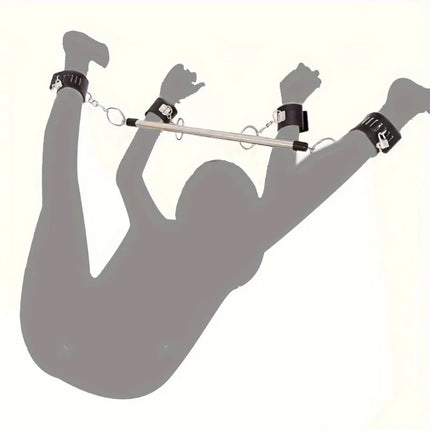 BDSM Spreader Bar Bondage Restraint Handcuffs Set Leg Cuff Detachable Wrist Ankle Neck Collar Adult Sex Toy for Couples SM Games