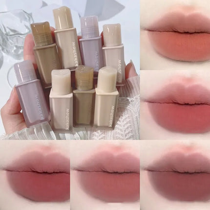 Matte Lip Glaze Nude Lipstick Matte Velvet Durable Gloss Velvet Liquid Lipstick Strong Makeup Red Waterproof Sexy