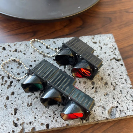 1/2Pcs Simulation Electronic Traffic Light Keychain Pendant Mini Pedestrian Light LED Light-emitting Toy Kids Cognitive Toy Gift
