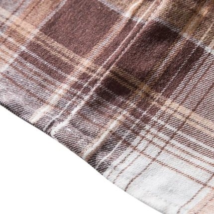 Autumn Hot Sale Of The Season Men's Plaid Hooded Casual Shirt Independent Station Cross-Border Checkered Hoodie Style Floral Patchwork