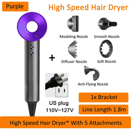 Professinal Negative Ion For Dyson Hair Dryer Hairdryer Leafless Constant Temperature High Speed Quick Dry Home Powerful Electri