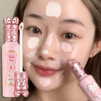 Flower Liquid Concealer Sticks Brightening Concealers Cream Lasting Cover Acnes Spot Dark Circles Makeup Moisturizing Waterproof