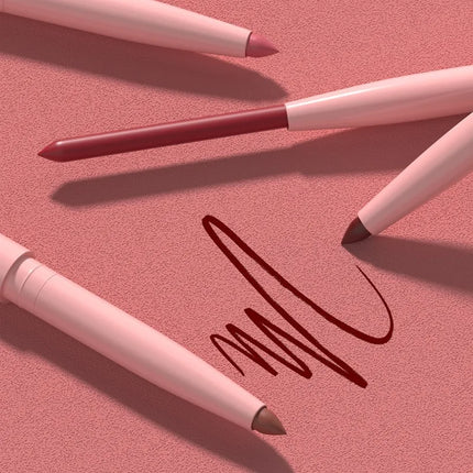 6pcs Lip Liner Pen Set Long-Lasting, Waterproof Sweatproof, Easy Coloring Non-fading Color Rendering Lip Gloss Set Beauty Makeup