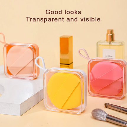 Makeup Sponge Holder Air Cushion Container Beauty Storage Case Travel Protable Cosmetic Puff Holder Box Empty Eco-Friendly