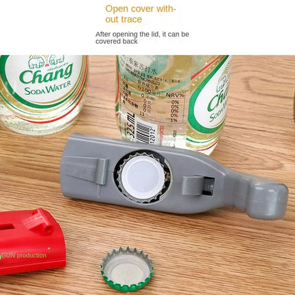 ABS Creative Pistol Bottle Opener Launches Beer Caps Fun Shooting Cap Gun Multifunctional Gadget For Home Bar Kitchen Tool