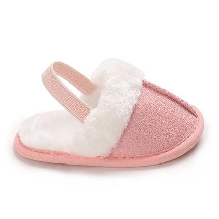 Autumn and Winter Popular Walking Shoes Baby Shoes 0-1 Year Old Warm Shoes Cotton Shoes Casual Soft Soled and Plush Baby Shoes