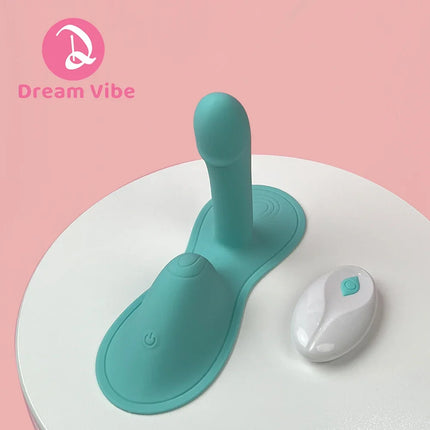 Vibrating Pad Dildo Sit On Vibrator Cushion Massager Unisex App Control Pleasure Sex Toy Women Men Dual Motor Unisex Penetration