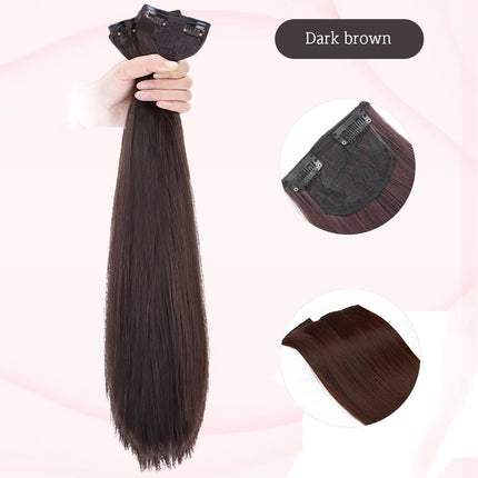16-24 inch synthetic hair extension Wig patch invisible seamless for women three straight to increase hair volume