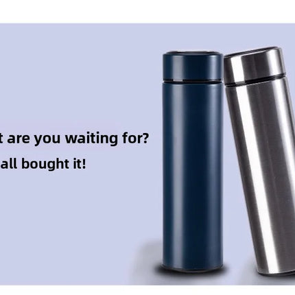 500ML Temperature Display Thermos Cup Stainless Steel Divided Thermos Bottle Outdoor Vacuum Insulated Cup Father's Day Gift