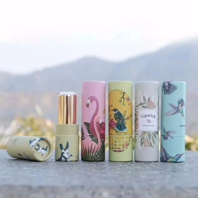 10/30/50/100PCS Empty Eco-friendly Paper Lipstick Tubes 12.1mm DIY Empty Round Lip Balm Tube Packaging Makeup Tool Wholesale