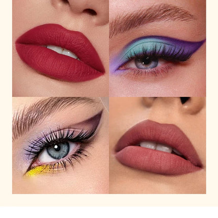 12-Piece Set of Colored Eyeliner Pens, Long-Lasting, Fade-Resistant, Waterproof, Automatic Rotating Eyeliner Pens Available in a Set