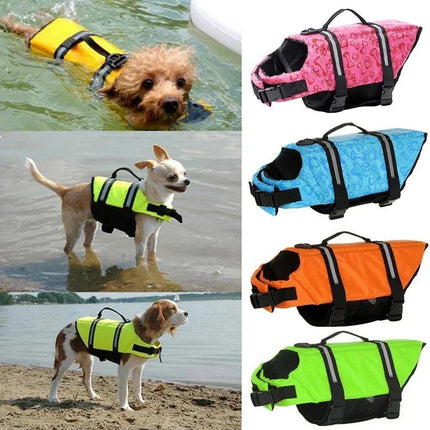 Dog Life Vest Jacket Reflective Pet Clothes Summer Puppy Swimwear Dog Life Jacket Safety Swimming Suit Dog Supplies