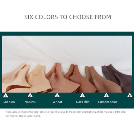 YUERUGOU K-P Men Silicone Fake Vagina Pants Sexy Butt Shemale Cosplay Crossdresser Drag Queen Hip Enhancer Pants 6 Colors