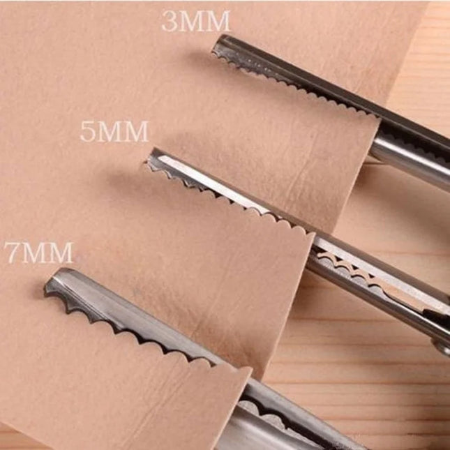 DIY Necessary Sewing Tools Tailor's Scissors 3/5/7mm Wave Lace Dressmaker's Shears Stainless Steel Hand Scissors