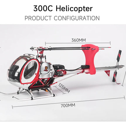 Schweizer JCZK 300C helicopter Hughes all metal high simulation model aircraft ALIGN 450L 470 380  aircraft H1 flight control