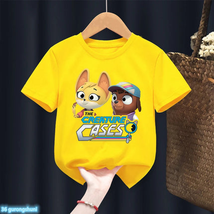 T-Shirt For Boys/Girls Funny Animethe Creature Cases Cartoon Print Tshirt Kids Summer Fashion Boys Clothes Short Sleeve Tops