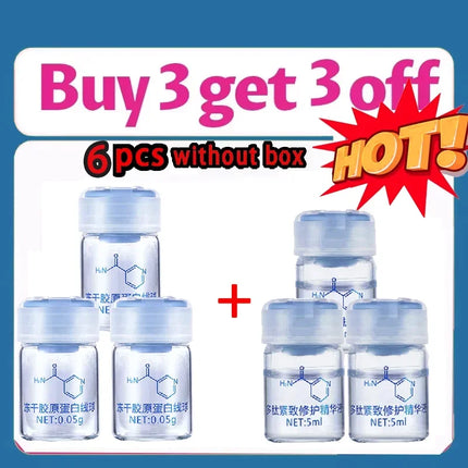 Korea Facial Hydrolyzed Silk Protein Collagen Thread Ball Serum Moisturiz Hydration Lifting Firm Fine lines Essence SkinCare