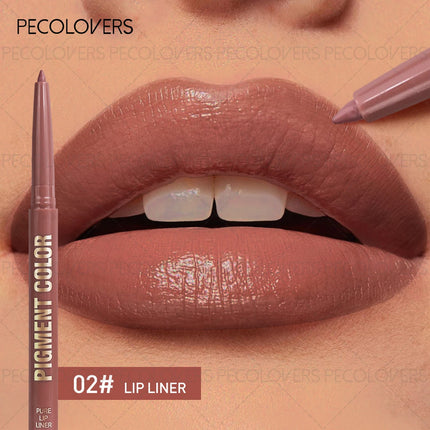 1 Pcs Matte Lip Liner Pen, Used As Lip Liner and Lipstick, Oblique Mouth Design Suitable for All Lip Types, Perfect Gifts