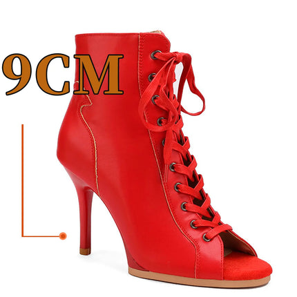 Women Black High Heels Trend  Stilettos Jazz Dance Woman Shoes Latin Dancing Street Sexy Stilettos Booties Plus Size