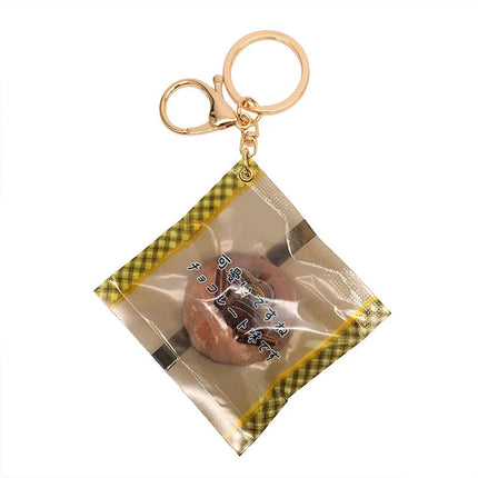 Simulated Japanese Pineapple Bag Keychain Candy Inflatable Bag Pineapple Bread Knead Happy Slow Rebound Stress Relief Pendant