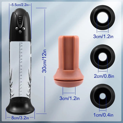 Electric Vacuum Penis Pump with Pocket Pussy Penis Enlargement Extend Dick Pump Male Masturbator Penis Trainer Sex Toys for Men