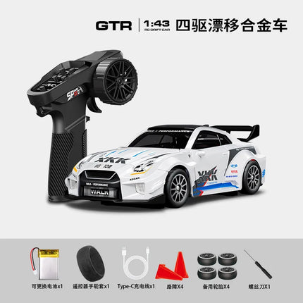 New Product 1:43rc 4wd Drift Alloy Car With Gyro Alloy Remote Control Car Toy Gift For Children  Boys Christmas Halloween Gifts