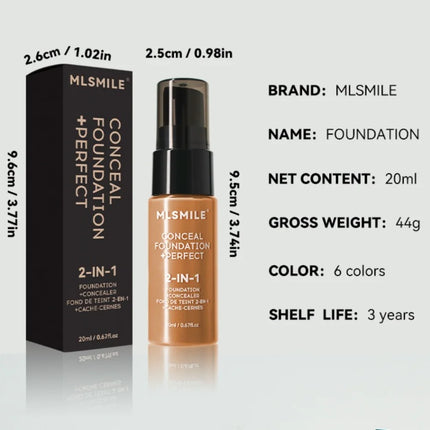 Matte Liquid Foundation Oil Control Pre-makeup Concealer Bb Cream Natural Long-lasting Face Base Foundation Professional Makeup