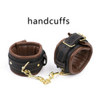 brown handcuffs