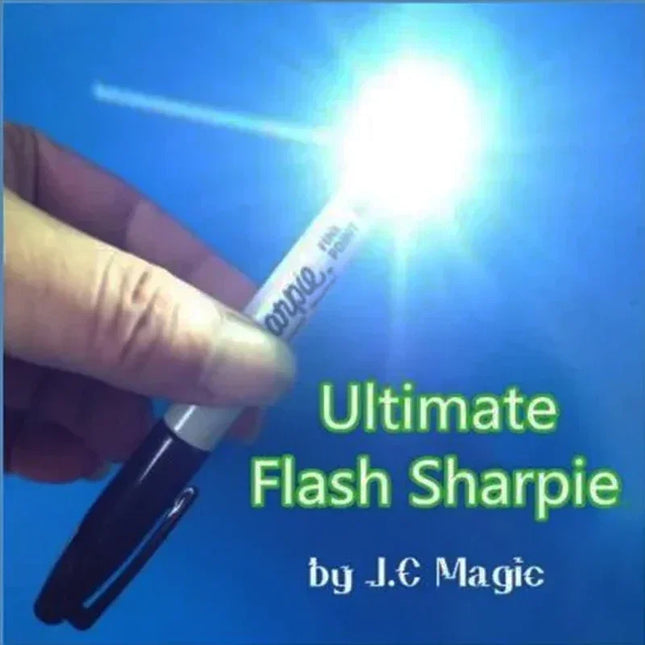 Ultimate Flash Sharpie Amazing Sharpie Pen Stage Magic Illusion, Gimmick, Props, Accessories, Mentalism, Magic Trick, Magician Funny