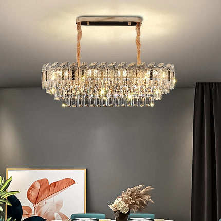 Crystal Hanging Lamps for Living Room Chandelier for Dining Room French Large Nordic Bedroom HQ Ceilling Light Pendant Lamp