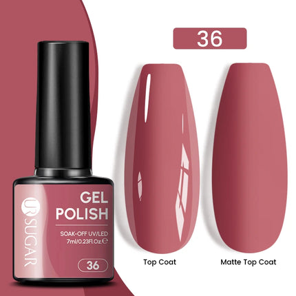 UR SUGAR 7.5ml Dark Wine Red Nail Gel Polish Autumn Gel Paint Nail Art Semi Permanent Nail Art Manicure Soak Off LED UV Nail Gel
