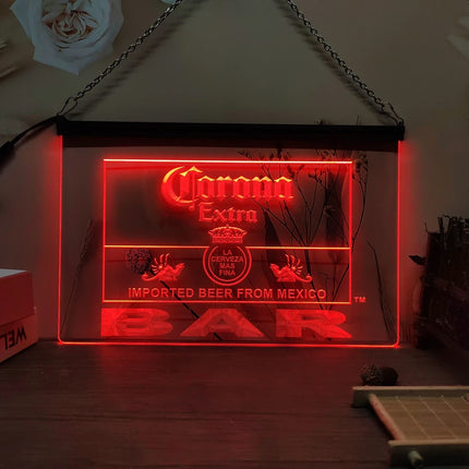 Corona Extra Bar Beer-3D Carving LED Neon Sign Home Decor Wall Wedding Creative Bedroom Desk