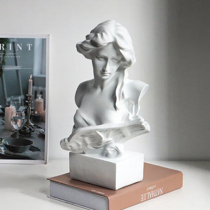 European David Head Figurine Greek Mythology Venus  Resin Statue Home Figures Sculpture Bookshelf Decorations Art Sketch Prop