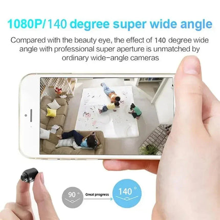 Lenovo Mini 8K HD Camera WiFi Wireless Night Vision Motion Detection Video Camera Home Security Camcorder Audio Video Recorder