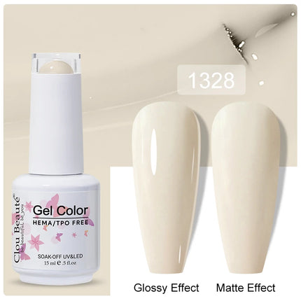 Clou Beaute 15ml Nail Gel Polish Vernis Semi Permanent UV LED Lamp Lakiery Hybrydowe Hema Free Red Nail Art Gel Lacquer Gel