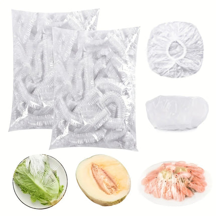 100pcs Reusable Food Cling Film Covers  Fruit Vegetable Storage Food Wrap Storage Bag Picnics & Bbqs Kitchen Food Saver Bag