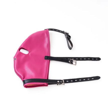 Sexy Adult Roleplay One Glove Corset with Various Half Face Bondage Harness Mask Hood for Fetish Party Games Exotic Costumes