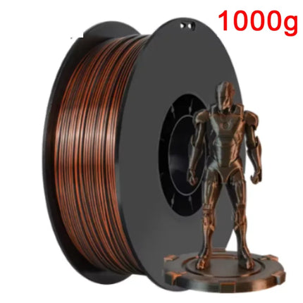 Dual Color Filament Silk PLA 1.75mm 1kg/500g/250g 3D Printer Filament High SpeedShiny PLA Multicolor Black Red Blue Bundle