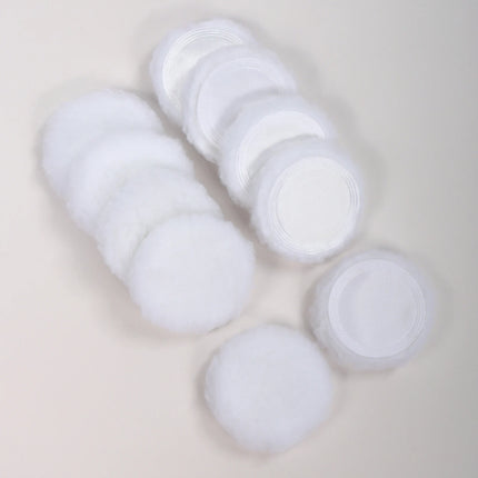 2-5-10-20Pcs Portable and Practical High-Grade White Round Powder Puff for Base and Fixing Makeup