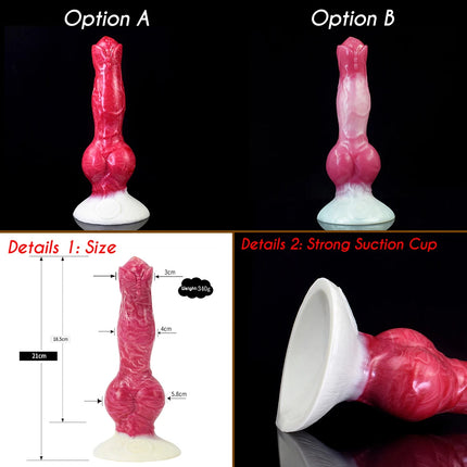 SHAZ Big Knot Dildo Silicone Anal Plug With Strong Suction Cup Thick Knotted Dragon Butt Plug Masturbator For Women Men Sex Toys